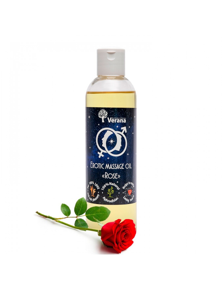 Verana Erotický masážny olej Ruža 250 ml
