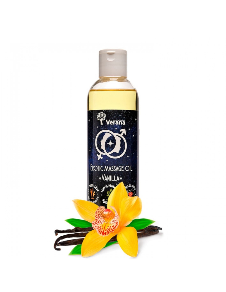 Verana Erotický masážny olej Vanilka 250 ml