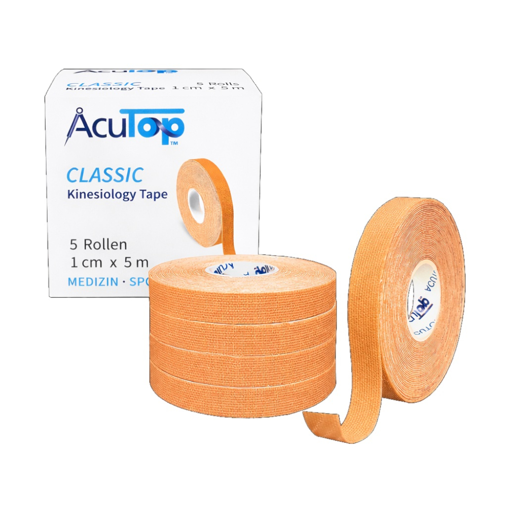 Kineziologický tejp AcuTop béžový (XS) 1cm x 5m