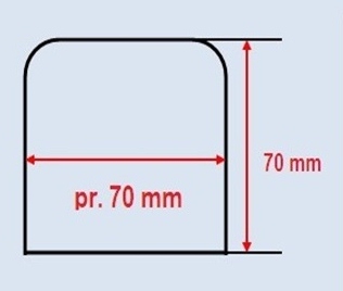 Banka na bankovanie rovn tenkostenn s priemerom 70 mm