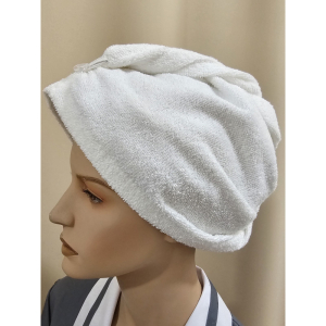 Dmsky frot turban na vlasy s gombkom