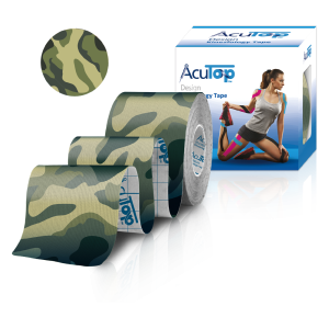 Kineziologick tejp ACU TOP zelen maskov 5cm x 5m