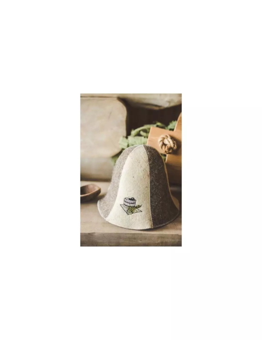 Klobk do sauny 100 % vlna dvoj farebn