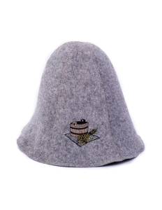 Klob�k do sauny s v��ivkou, siv�