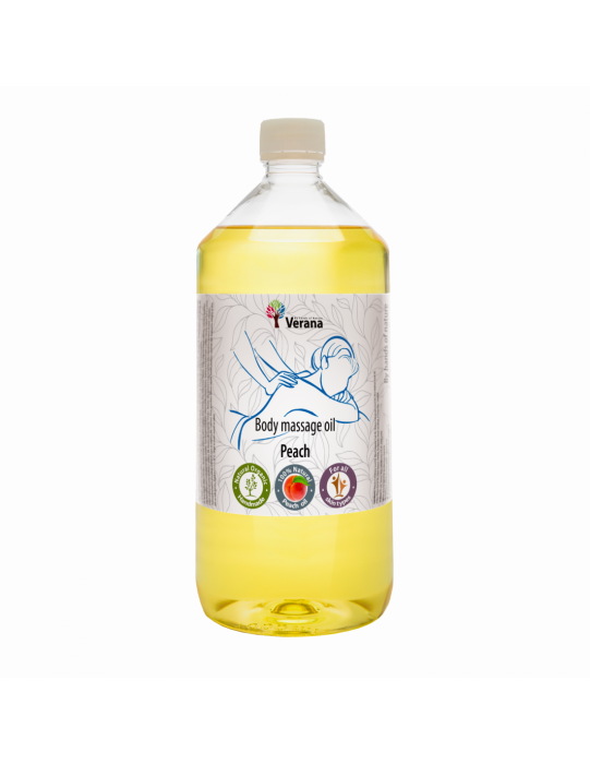 Verana rastlinný Masážny olej Broskyňa 1000 ml 