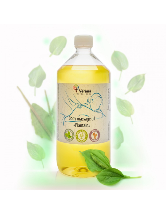  Verana rastlinný Masážny olej Skorocel 1000 ml
