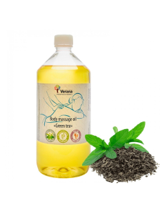 Verana rastlinný Masážny olej Zelený èaj 1000 ml