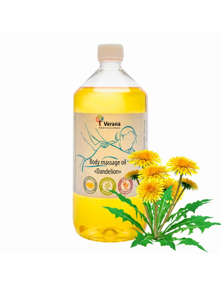 Verana rastlinný Masážny olej Púpava 1000 ml